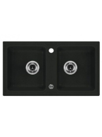 Deante Zorba 2 medencés szögletes gránit mosogató 78x43,5 cm