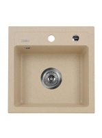 Deante Zorba 1 medencés szögletes gránit mosogató 44x44 cm,