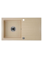 Deante Zorba 1 medencés szögletes gránit mosogató csepegtető