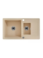 Deante Zorba 1,5 medencés gránit mosogató 76x44 cm csepegtet