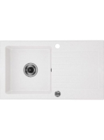 Deante Zorba 1 medencés szögletes gránit mosogató csepegtető