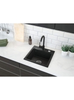 Deante Zorba 1 medencés gárnit mosogató 44x44 cm csapteleppe