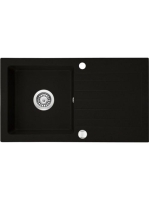 Deante Zorba 1 medencés szögletes gránit mosogató csepegtető