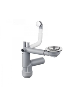 Deante Space-Saver teleszkópos szifon egymedencés gránit mos