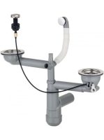 Deante Space-Saver helytakarékos szifon 1,5 és 2 medencés gr