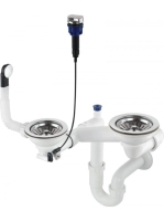 Deante Space-Saver szifon 1,5 és 2 medencés gránit mosogatók