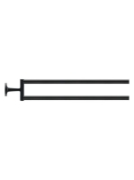 Duravit Starck T mozgatható törölközőtartó 39 cm, matt feket