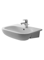 Duravit D-Code félig beépíthető mosdó 55x44 0339550000 - Für