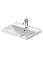 Duravit D-Neo felülről beépíthető mosdó 60x44 cm, WonderGlis