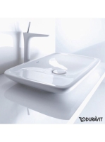 Duravit PuraVida ráültethető mosdótál 69,5x41,5 cm lefolyóta