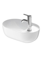 Duravit Luv Ráültethető mosdó 42x27 cm rögzítővel, matt fehé