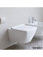 Duravit Viu öblítőperem nélküli fali WC csésze 37x57 cm rögz