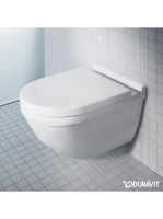 Duravit Starck 3 öblítőperem nélküli fali WC, Soft-Close WC