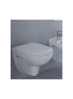 Duravit D-Code falra szerelhető WC csésze, WC ülőkével 45351