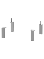 Duravit mosdószekrényhez tartóláb 4db, matt alumínium UV9992