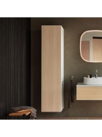 Duravit Zencha magas szekrény 176x40 cm, jobbos, natur tölgy