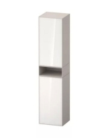 Duravit Zencha magas szekrény 176x40 cm, jobbos, fehér üveg/