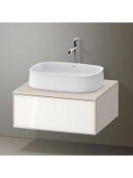 Duravit Zencha alsószekrény 65x55, dió fiókrendezővel, fehér