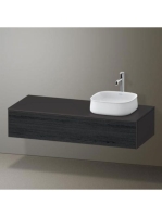 Duravit Zencha jobbos alsószekrény 130, dió fiókrendezővel,