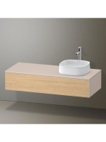 Duravit Zencha jobbos alsószekrény 130, tölgy fiókrendezővel