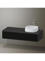 Duravit Zencha jobbos alsószekrény 130, dió fiókrendezővel,