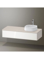 Duravit Zencha jobbos alsószekrény 130, dió fiókrendezővel,