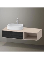 Duravit Zencha balos alsószekrény 130, fiókrendező nélkül, f