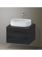 Duravit Zencha alsószekrény 65, fiókrendező nélkül, fekete t