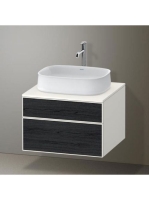 Duravit Zencha alsószekrény 65, fiókrendező nélkül, fekete t