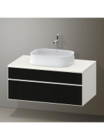 Duravit Zencha alsószekrény 100, dió fiókrendezővel, struktu