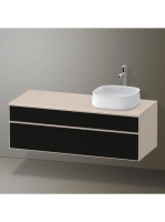 Duravit Zencha jobbos alsószekrény 130, dió fiókrendezővel,