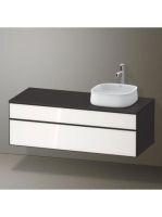 Duravit Zencha jobbos alsószekrény 130, dió fiókrendezővel,