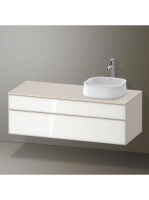 Duravit Zencha jobbos alsószekrény 130, dió fiókrendezővel,