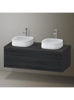 Duravit Zencha alsószekrény 130, fiókrendező nélkül, fekete