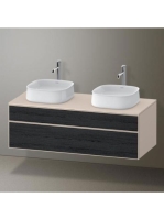 Duravit Zencha alsószekrény 130, fiókrendező nélkül, fekete