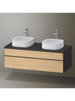 Duravit Zencha alsószekrény 130, dió fiókrendezővel, natúr t