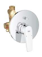 Grohe BauFlow falba épített egykaros kád csaptelep, komplett