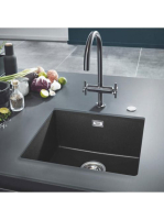 Grohe K700U Kompozit mosogatótálca 457x406 mm, gránit fekete