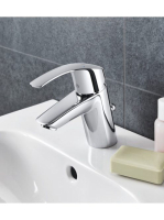 Grohe Eurosmart mosdó csaptelep, automata leeresztővel S-Siz