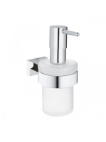 Grohe Essentials Cube szappanadagoló tartókonzollal, króm 40