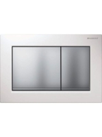 Geberit Omega30 nyomólap fehér/matt króm 115080KL1 (115.080.