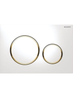 Geberit Sigma20 nyomólap fehér/aranyozott/fehér 115882KK1 (1
