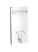 Geberit Monolith fehér üveg szanitermodul bidéhez törölközőt