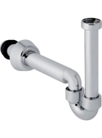 Geberit csőszifon vízszintes kifolyással, fényes króm 151.10