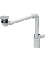 Geberit helytakarékos kivitelű mosdószifon, szabad kifolyáss