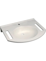 Geberit Publica mosdó kivágással 60x55 cm, túlfolyó nélkül 4