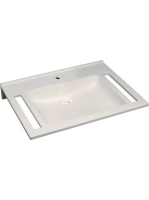 Geberit Publica akadálymentes mosdó 70x55 cm, szögletes, túl