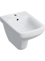 Geberit Selnova Square fali bidé túlfolyóval 35x53 cm, fehér