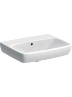 Geberit Selnova Square mosdó 55 cm, csaplyuk nélkül, túlfoly