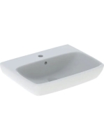 Geberit Selnova Square mosdó csaplyukkal és túlfolyóval 60 c